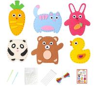 Fabriquez votre propre kit d'animaux en peluche, jouets à coudre pour poupées - Fournitures de fabrication de poupées Kits de couture de poupées,Poupées d'animaux en peluche à coudre artisanales, Kit