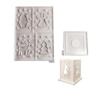 Fabriquez votre propre lampe de Noël à l'aide de notre ensemble de moules en silicone robuste multi-usages, accessoire portable pour les artistes en silicone