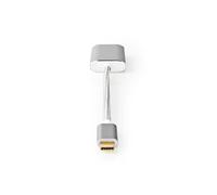Nedis Câble adaptateur CCTB64480AL02 USB-C vers DisplayPort 0,2 m USB 3.2 Gen 1 Argent