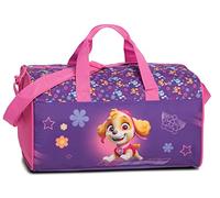 Fabrizio Paw Patrol Marshall Chase Skye Sac de sport pour enfant 38 x 22 x 20 cm Vol. 16 l (Violet/rose Skye), Violet/rose, Sac de sport