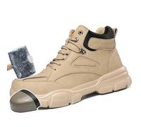 FabRox Chaussures De SéCurité Montantes, Baskets à Embout en Acier (34-46), Anti-éCrasement + Anti-Crevaison + Anti-BrûLure, Bottes De SéCurité Construction Baskets Industrielles,C-45EU