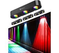 FabStyl Lampe Solaire Extérieure Jardin - Lot de 4 Applique Murale Exterieur, 3 LED, 10 Modes RGB&Blanc Chaud/Froid, Changement de Couleur Synchrone, Charge 4-5H & Éclairage 12H Pour Clôture Terrasse