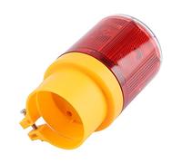 Fabul Gyrophare Clignotant de Voiture, Gyrophare Solaire à LED, Lampe Stroboscopique 0,3 W pour la Saison de Vent de Boue de Neige en Plein Air (Rouge)