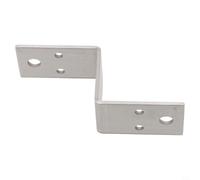 FABULETTA Connecteur de support d'angle en forme de Z en acier inoxydable, support à angle droit robuste pour une forte charge et une résistance dans diverses applications d'armoire. (50 mm)