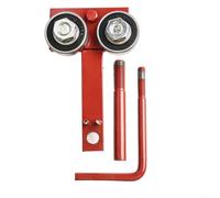 FABULETTA Correcteur de plaque de guidage de chaîne pour serrage et meulage précis des rails Construction robuste en fonte d'aluminium Rouge 14 x 5 x 3 cm