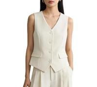 FABULETTA Gilet sans manches Softshell élégant et fin pour femme | Coupe ajustée, col montant tendance, près de la taille, élégant et flatteur de la silhouette