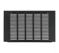 FABULETTA Grille d'aération fixe en alliage d'aluminium 300 x 300 mm - Noir et blanc - Grille d'aération antirouille pour placard et prévention de la circulation de l'air (noir)