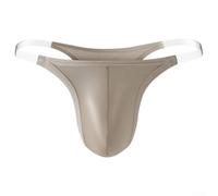 FABULETTA Ice Silk String brillant taille basse pour homme M-2XL | Soie glacée brillante pour l'aspect, bas pour la taille, grande extensibilité, respirant, pour vêtements de nuit