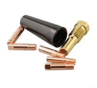 FABULETTA Kit de 7 embouts conducteurs de 0,6 mm à 1,2 mm avec capuchon de protection et tige de connexion pour soudeur MIG compatible avec Weld-Pak 100HD 125HD 140HD 160HD (0,9 mm)