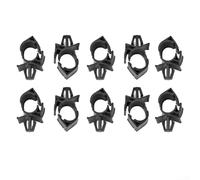 FABULETTA Lot de 10 attaches de faisceau de câbles de voiture en plastique noir pour acheminement automatique des câbles, collier de serrage de gaine de tube ondulé, clips de câblage faciles à