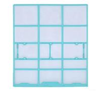 FABULETTA Lot de 2 accessoires de filtre AC en plastique robuste bloquant la poussière - Ajustement simple - Plusieurs choix de styles - Protège le climatiseur intérieur et maintient une performance