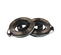FABULETTA Lot de 2 ressorts de perceuse - 0,8 x 10 x 53 mm - Pièces de rechange robustes par finition noire pour divers systèmes de bobine d'aspirateur.