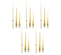 FABULETTA Lot de 5 mécanismes d'horloge en aluminium pour réparation et remplacement et composants légers pour projets d'horloge DIY (doré)