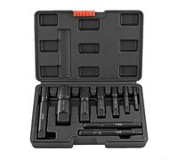 FABULETTA Lot de 9 extracteurs de filetage en acier avec prise en main améliorée pour retrait de raccords cassés et dénudés de 0,6 cm