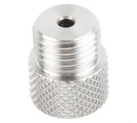 FABULETTA Manchon de guidage fileté M14 de 3 à 10 mm pour le travail du bois, gabarit de cheville en acier inoxydable pour un poinçonnage précis des trous argenté, 1 pièce (3 mm)