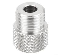 FABULETTA Manchon de guidage fileté M14 de 3 à 10 mm pour le travail du bois, gabarit de cheville en acier inoxydable pour un poinçonnage précis des trous argenté, 1 pièce (6 mm)