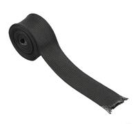 FABULETTA Manchon d'isolation thermique en fibre de verre noir ignifuge résistant 500C pour câble industriel Webasto Blindage de tuyau de câble 35 mm de diamètre intérieur certifié ISO9001 (2000 mm/25