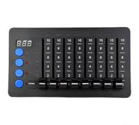 FABULETTA Panneau de commande portable DMX512 32 canaux double alimentation Type-C ou batterie Console compacte en métal avec écran LED pour DJ Club Show