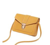 FABULETTA Petit sac à bandoulière carré avec boucle de verrouillage de 17 | Forme carrée, base de 17,5 cm, motif de couleur unie, s'adapte aux clés de téléphone, portefeuille, déclaration de mode