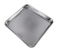 FABULETTA Plateau en acier inoxydable doré pour plaque à biscuits en acier inoxydable pour la maison nécessitant une performance stable dans une utilisation répétée au four (25 x 25 x 2,5 cm)