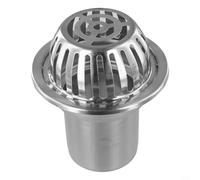 FABULETTA Protection de gouttière, gouttières d'extérieur en acier inoxydable, pour balcon, jardin, terrasse pour empêcher les feuilles et les débris de boucher les becs de descente (rond, 12,7 cm)