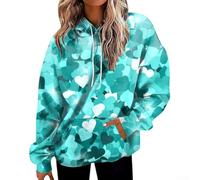 FABULETTA Pull ample pour femme pour les vacances et le quotidien | Motif imprimé 3D, manches longues, coupe ample, doux, pour un usage quotidien