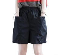 FABULETTA Short en polyester et élasthanne pour femme, élastique, léger | Coupe droite, coupe latérale, taille moyenne, idéale pour le quotidien et les looks décontractés