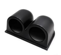 FABULETTA Support de dosette à double jauge Installation facile Support de fixation stable Convient pour 5,1 cm 52 mm ABS noir Auto Meter Jauges Pratique Support de tableau de bord Pod