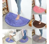 FABULETTA Tapis de bain antidérapant et absorbant, tapis de douche, tapis chenille semi-circulaire