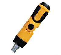 FABULETTA Tournevis à cliquet rotatif avec mécanisme réversible à 72 dents et aimant intégré Interface hexagonale 6,35 mm pour réparation à domicile et utilisation en atelier (A)