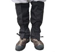 FABULETTA Unigear Guêtres de randonnée respirantes pour escalade, imperméable et isolation thermique pour les activités de plein air (noir)