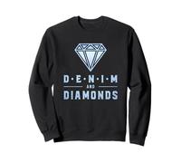 Fabuleux Denim & Diamants Talons Hauts Filles Femmes Sweatshirt