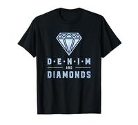 Fabuleux Denim & Diamants Talons Hauts Filles Femmes T-Shirt