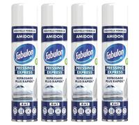 FABULON Lot de 4 Pressings Express Spray pour repassage - 400ml Nouvelle Formule Amidon