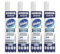 Fabulon Pressing Express Spray pour repassage Nouvelle Formule Amidon- Lot de 4 x 400ml