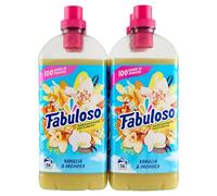 Fabuloso Adoucissant lave-linge concentré vanille et orchidée 224 lavages 4 x 1,25 L | lessive douce et parfumée | Parfum longue durée | Flacon et bouchon sont 100 % recyclables
