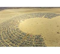 Fabulous Affiche Poster Burning Man Festival Nevada Hippie Etats Unis Desert