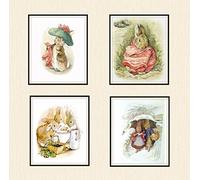 Fabulous Affiche Poster Famille Lapin Petter Rabbit Illustration Enfant Beatrice Potter