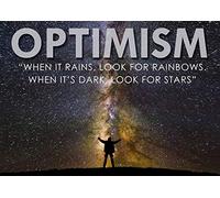 Fabulous Affiche Poster Motivation Optimisme/Quand il Pleut regarde l'Arc-en-Ciel