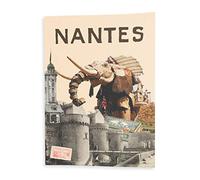 Fabulous Affiche Poster Nantes Collage France Ville Ouest Château