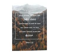 Fabulous Affiche Poster Romains 8:28 Bible Verset Spiritualité Religion Citation