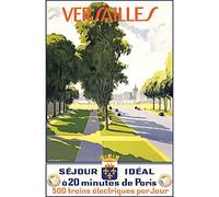 Fabulous Affiche Poster Versailles 20 Minutes De Paris Vieilles Affiches Vintage Retro Train(42x65cmB)