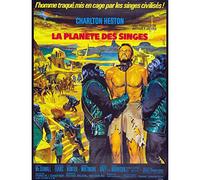 Fabulous Affiche Poster Vieille Affiche Française de Film la Planète des Singes Rétro Poster Cinéma Vintage 61x92cm