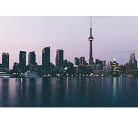 Fabulous Affiche Poster Vue de Toronto Tour CN Lac Ontario Paysage Urbain