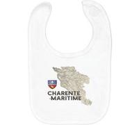 Fabulous Bavoir Coton Bio Charente Maritime carte ancienne Blanc G