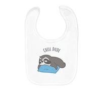 Fabulous Bavoir Coton Bio Chill Dude Paresseux Enfant Sommeil