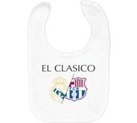 Fabulous Bavoir Coton Bio El Clasico Madrid Barcelone Blanc G