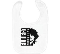 Fabulous Bavoir Coton Bio El Diego Maradona Blanc G