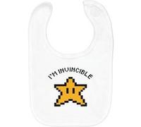 Fabulous Bavoir Coton Bio Etoile Mario Invincible Blanc G
