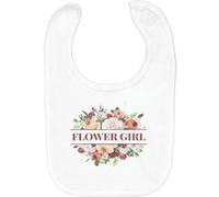 Fabulous Bavoir Coton Bio Flower Girl Bouquet Fleurs Blanc G